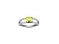 Green And White Cubic Zirconia Platinum Over Sterling Silver Ring 2.41ctw
