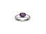 Lab Created Alexandrite And White Cubic Zirconia Platinum Over Sterling Silver Ring 1.66ctw