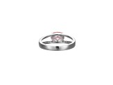 Pink And White Cubic Zirconia Platinum Over Sterling Silver Ring 1.72ctw