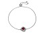 Red Lab Created Ruby Rhodium Over Sterling Silver Bracelet 0.61ctw
