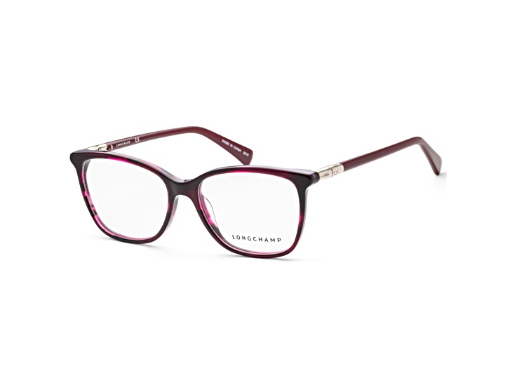 Longchamp Women's Fashion 54mm Striped Violet Opticals LO2603-613