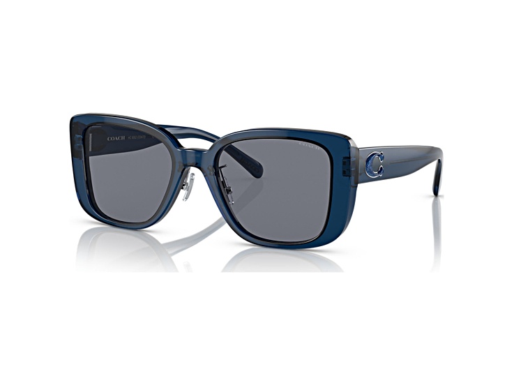 ルドルフ300 偏光ブルー CBONE Coach Women's 54mm Transparent Blue Sunglasses | HC8352