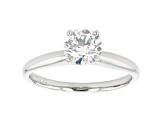 White Lab-Grown Diamond 14k White Gold Solitaire Ring 1.00ctw