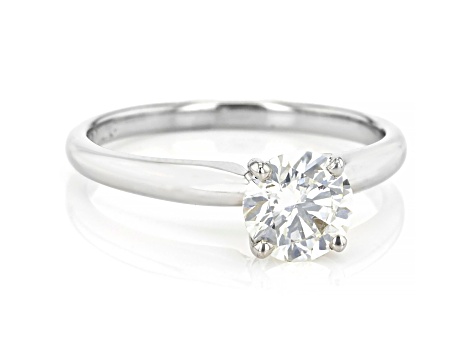 White Lab-Grown Diamond 14k White Gold Solitaire Ring 1.00ctw