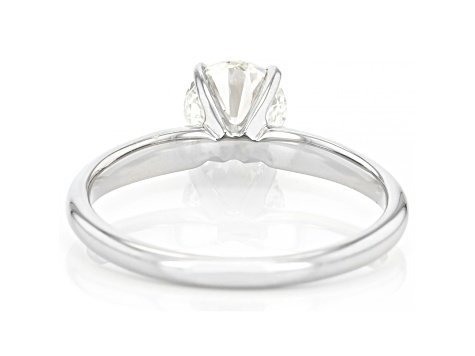 White Lab-Grown Diamond 14kt White Gold Solitaire Ring 1.00ctw