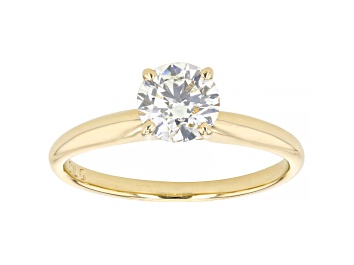 Picture of Round White Lab-Grown Diamond 14k Yellow Gold Solitaire Ring 1.00ctw