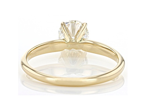 Round White Lab-Grown Diamond 14k Yellow Gold Solitaire Ring 1.00ctw