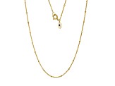 18k Yellow Gold Over Sterling Silver 18" Rolo Chain