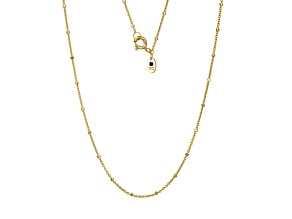 18k Yellow Gold Over Sterling Silver 24" Rolo Chain