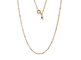 18k Rose Gold Over Sterling Silver 16" Rolo Chain