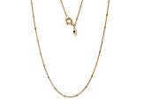 18k Rose Gold Over Sterling Silver 20" Rolo Chain