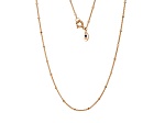 18k Rose Gold Over Sterling Silver 30" Rolo Chain