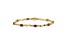 14k Yellow Gold and Rhodium Over 14k Yellow Gold Diamond and Oval Ruby Bracelet