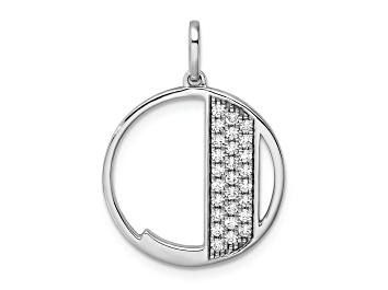 Picture of 14K White Gold Gatsby Diamond Initial J Charm