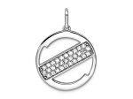 14K White Gold Gatsby Diamond Initial Z Charm