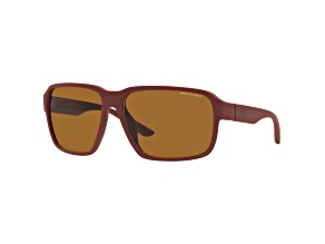 Armani Exchange Men's 64mm Matte Red Sunglasses
