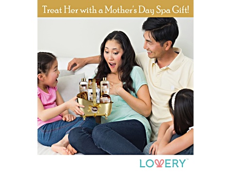 Lovery Home Spa Gift Basket - Luxury 13pc Bath & Body Set
