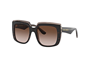 Picture of Dolce & Gabbana Women's 54mm Transparent Brown Sunglasses