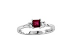 0.34ctw Ruby and Diamond Ring in 14k White Gold