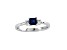 0.34ctw Sapphire and Diamond Ring in 14k White Gold