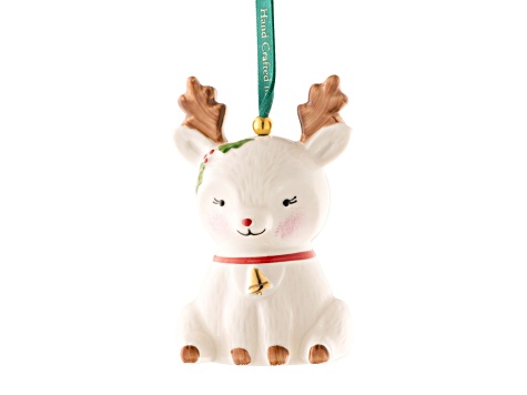 Belleek Reindeer Ornament