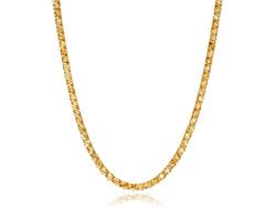 Yellow Citrine 18k Yellow Gold Over Sterling Silver Tennis Necklace 18.06ctw