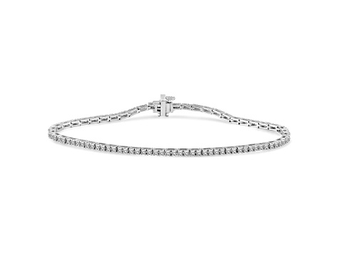 White Diamond H-I I1 14K White Gold Tennis Bracelet 2.00ctw