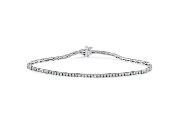 Picture of White Diamond H-I I1 Platinum Tennis Bracelet 2.00ctw