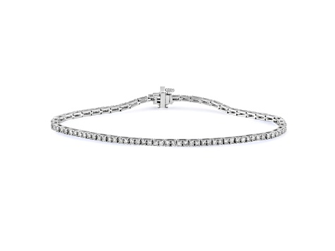 White Diamond H-I I1 Platinum Tennis Bracelet 2.00ctw