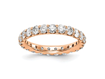 Picture of 14K Rose Gold Lab Grown Diamond SI+, H+, Eternity Band