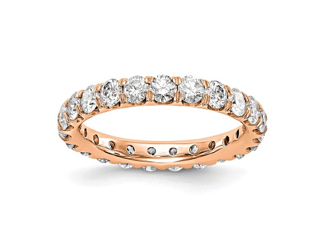 14K Rose Gold Lab Grown Diamond SI+, H+, Eternity Band