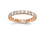 14K Rose Gold Lab Grown Diamond SI+, H+, Eternity Band