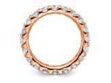 14K Rose Gold Lab Grown Diamond SI+, H+, Eternity Band