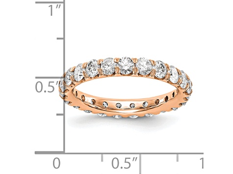 14K Rose Gold Lab Grown Diamond SI+, H+, Eternity Band