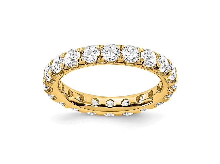 14K Yellow Gold Lab Grown Diamond SI+, H+, Eternity Band