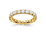 14K Yellow Gold Lab Grown Diamond SI+, H+, Eternity Band