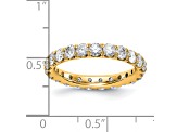 14K Yellow Gold Lab Grown Diamond SI+, H+, Eternity Band