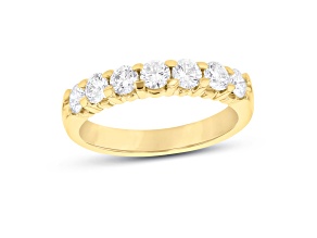 1.00cttw 7 Stone Diamond Band Ring in 14k Yellow Gold