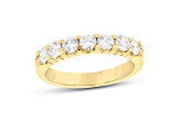 1.00cttw 7 Stone Diamond Band Ring in 14k Yellow Gold