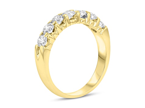 1.00cttw 7 Stone Diamond Band Ring in 14k Yellow Gold