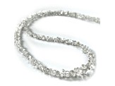 Herkimer Sterling Silver Beaded Necklace 50.00ctw