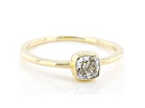 White Diamond 14k Yellow Gold Solitaire Ring 0.50ct