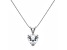 White Cubic Zirconia 14k White Gold Pendant With Chain 2.00ctw