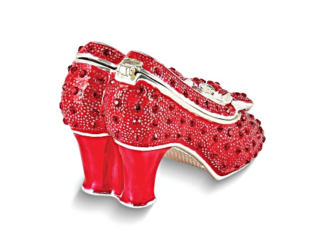 HEALSIO jucepresso レッド SCARLET Red High Heels with Bows Trinket Box - 11H5QA | JTV
