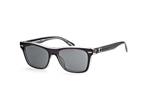 Coach Men's 54mm Black / Transparent Gray Sunglasses