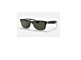 Ray-Ban New Wayfarer Color Mix Matte Black Transparent/Green 58 mm Sunglasses