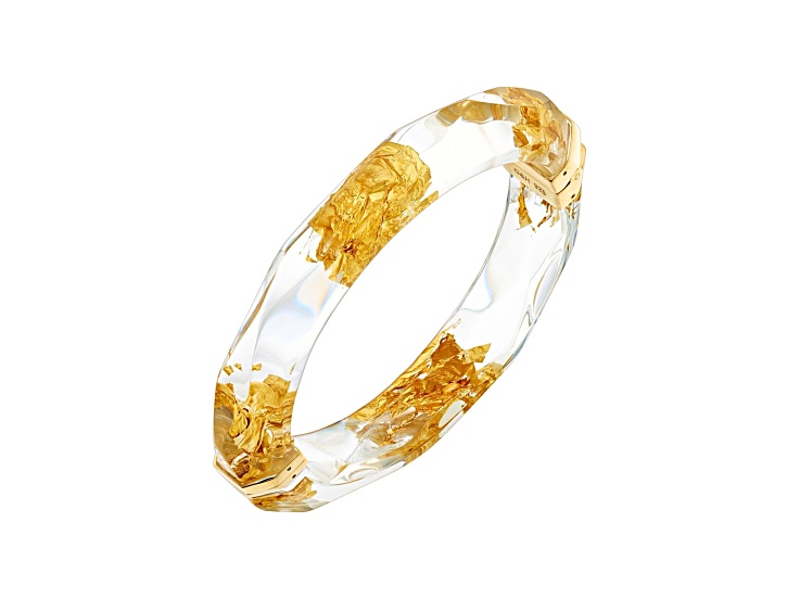 Clear Acrylic Bangle Bracelet Novelly INS Clear Acrylic Cross Strap Wrap Geometric Bangle  main image 3