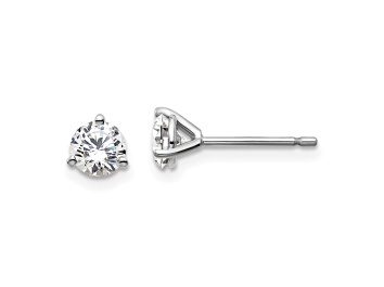 Picture of 14K White Gold Lab Grown Diamond 3/4ctw Certified VS/SI GH 3-Prong Earrings