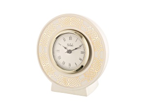 Belleek Celtic Gold Clock