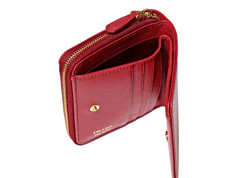 Prada Red cheapest Zippy Wallet